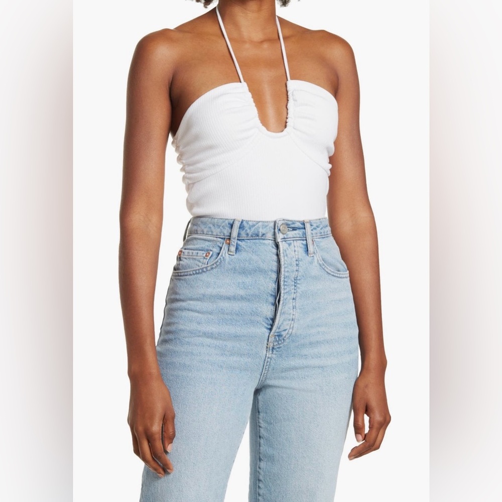 WAYF Halter Neck Bodysuit